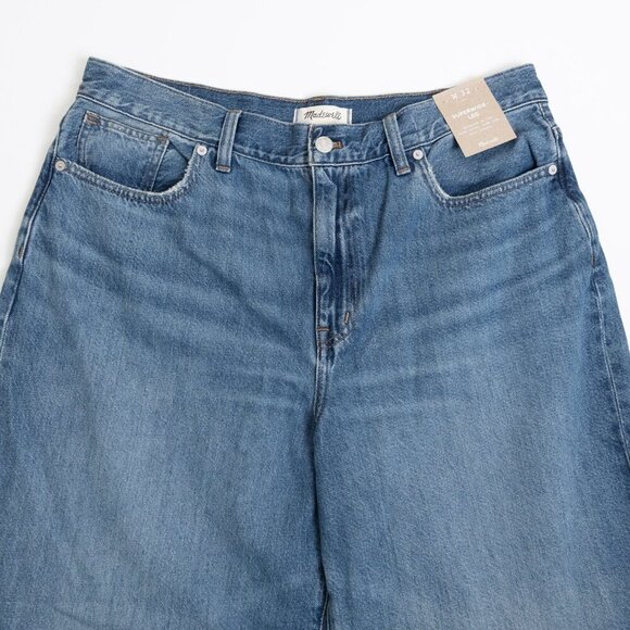 Madewell Super Wide Leg Jeans High Rise 90s Style Fannin Wash - Picture 5 of 15